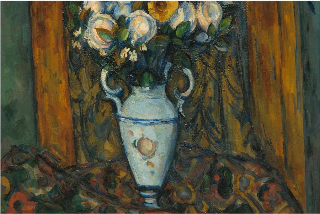 Kép - Paul Cézanne, Vase of Flowers, reprodukciók (90x60 cm)