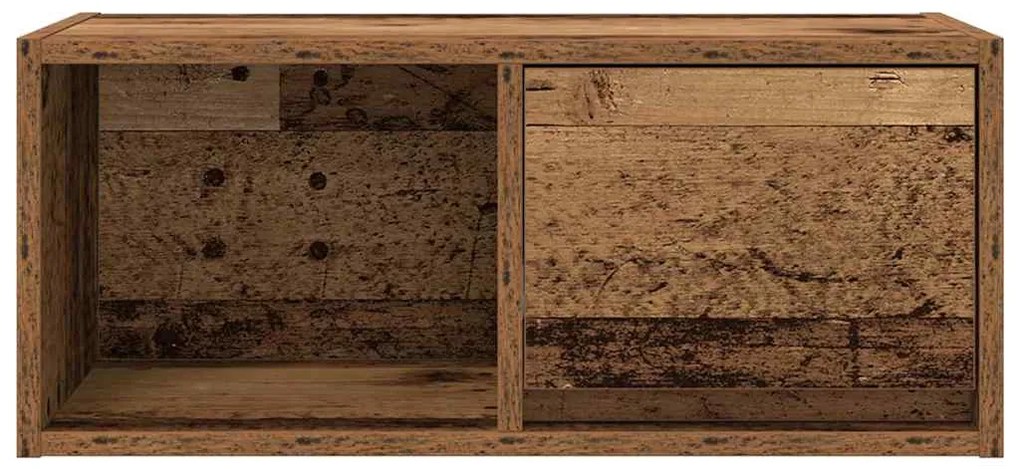 2 db antik fa szerelt fa fali TV-szekrény 60x31x25,5 cm