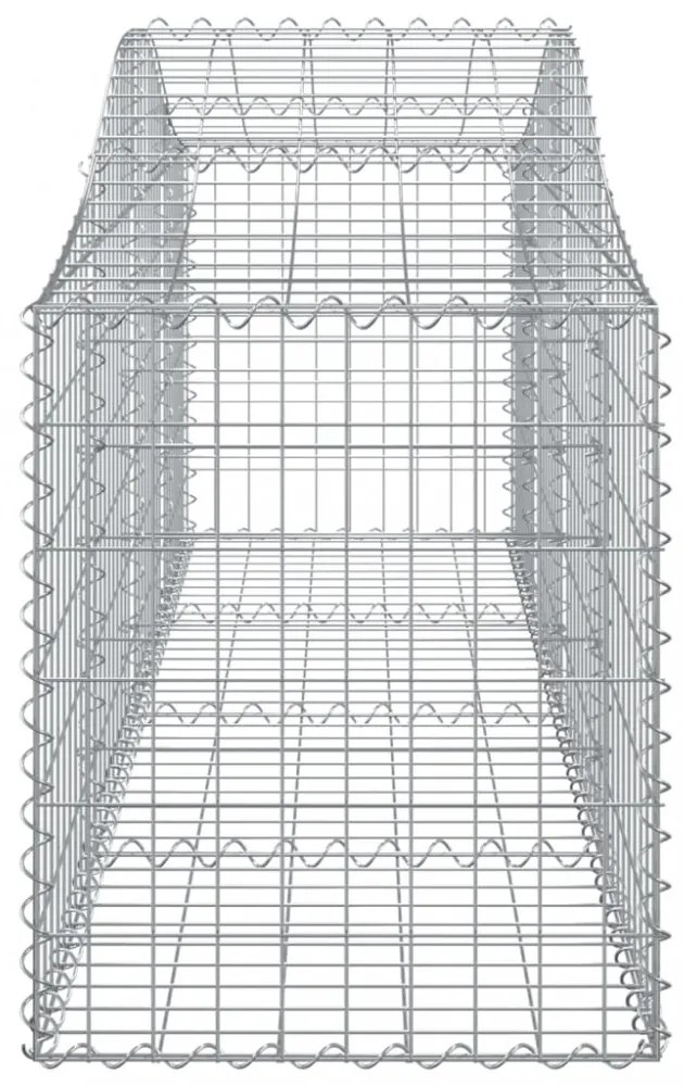 18 db íves horganyzott vas gabion kosár 200x50x60/80 cm
