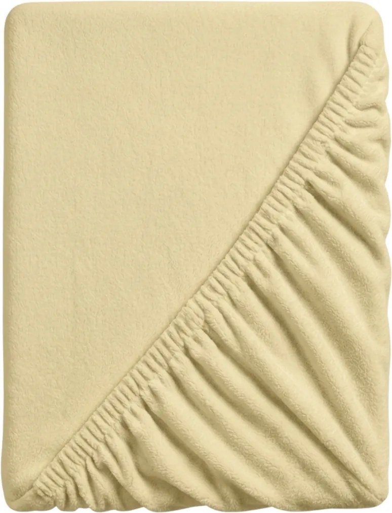 Mikroplüss lepedő SOFT 180x200 cm sárga