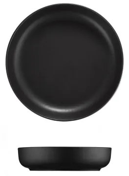 18 darabos fekete/porcelán étkészlet