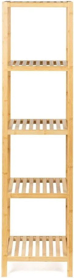 Natúr színű bambusz fürdőszobai polcos állvány 37x140 cm Skaren – Bonami Essentials