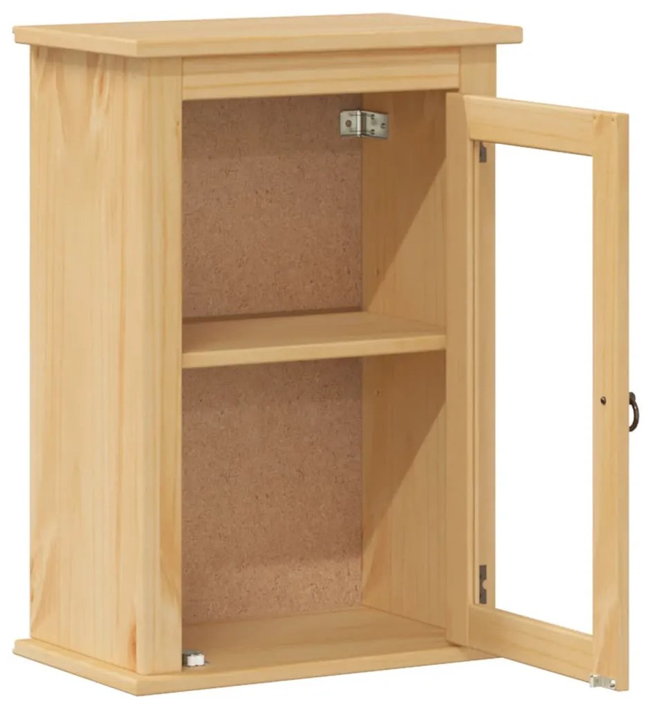 Corona tömör fenyőfa fali fürdőszobaszekrény 45 x 27 x 64,5 cm