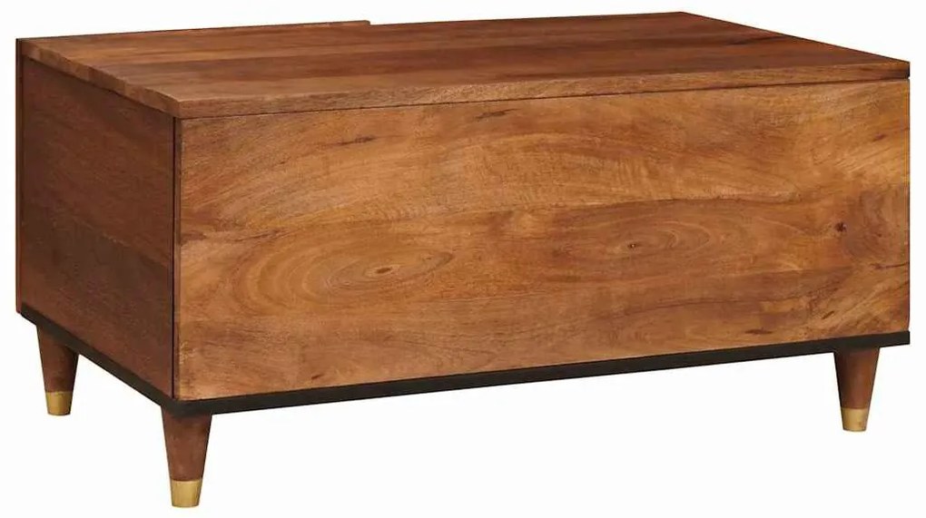 Dohányzóasztalok Barna 80 x 50 x 40 cm Kanna és tömör mango fa