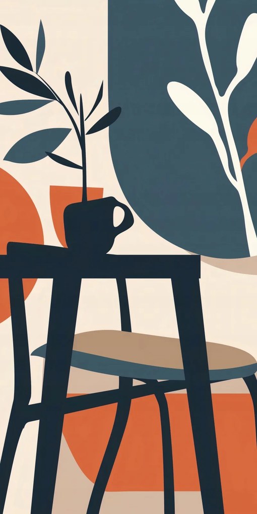 Poszter 50x100cm Reggel a fák árnyékában