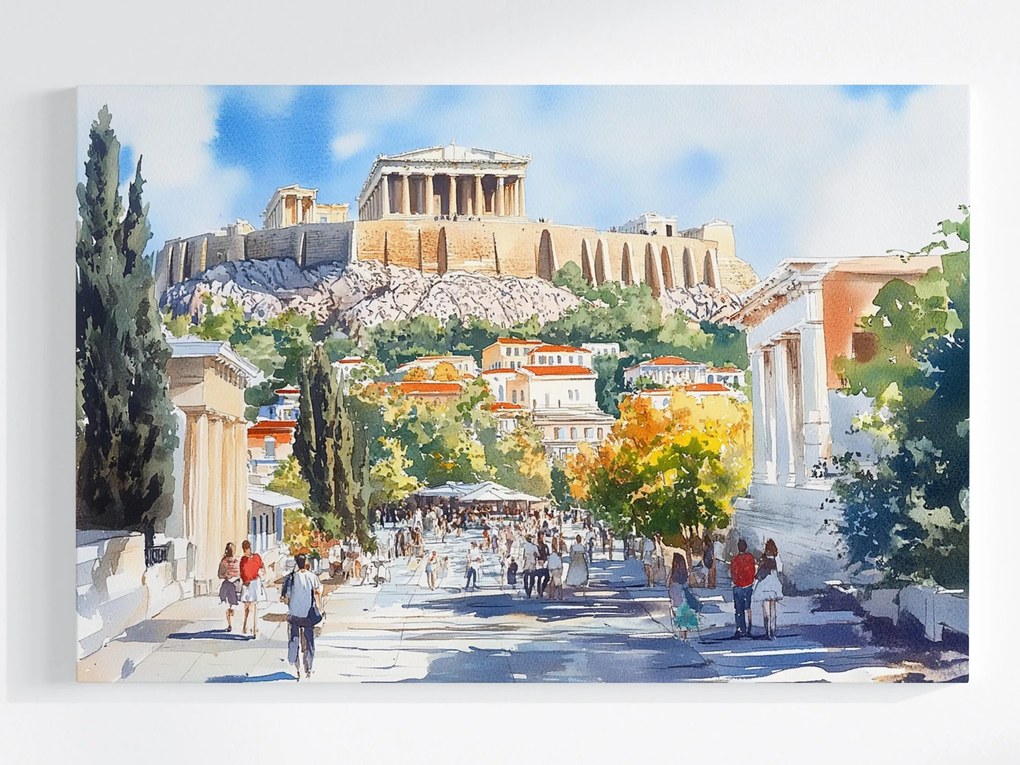 Vászonkép Canvas Görögország Athén Akropolisz Műemlék Templom Kilátás 120x80