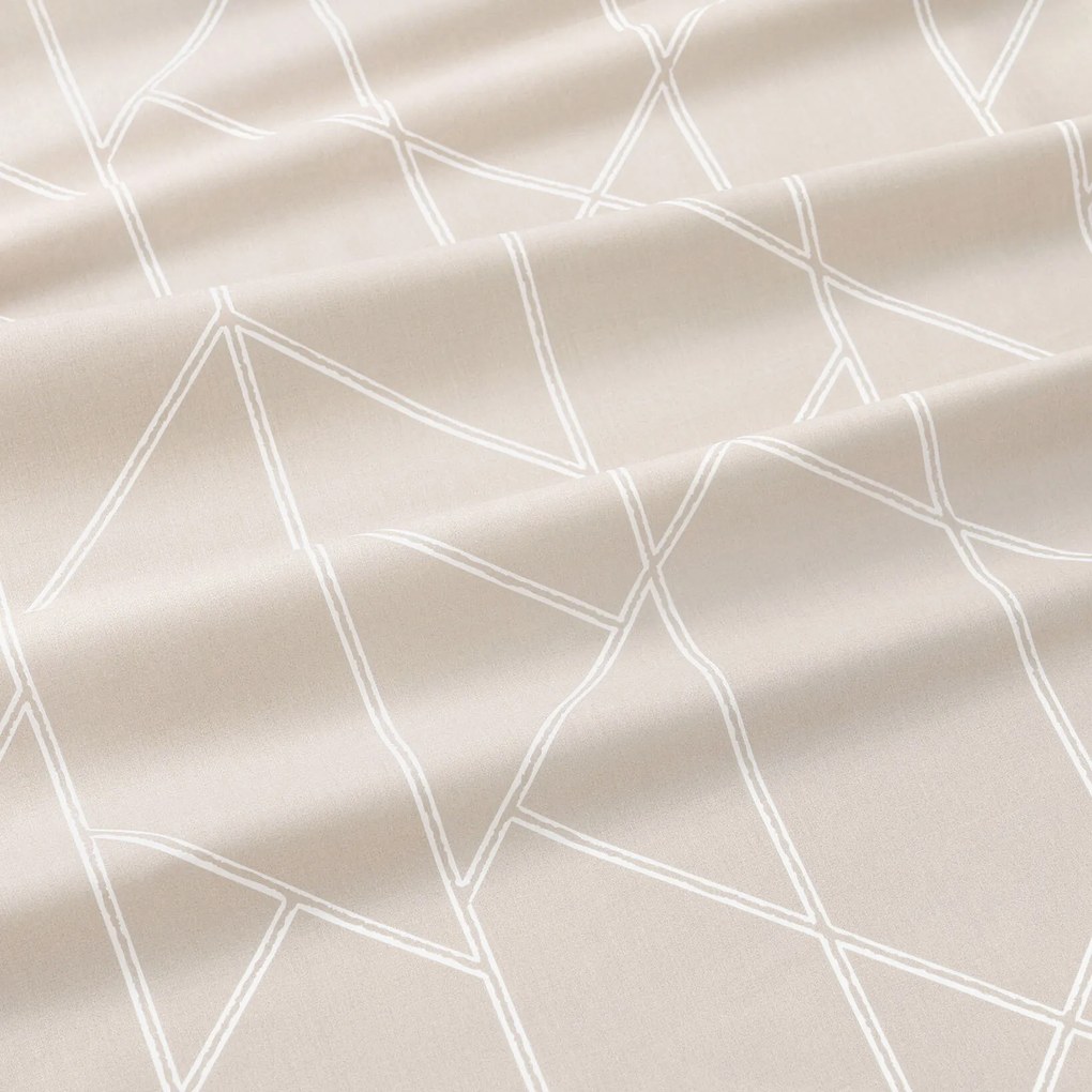 Goldea pamut ágyneműhuzat - geometriai vonalak lattén 140 x 200 és 70 x 90 cm