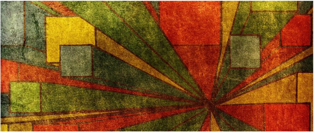 A geometriai absztrakció képe (120x50 cm)