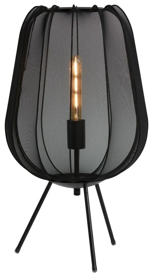 Fekete asztali lámpa (magasság 60 cm) Plumeria – Light & Living