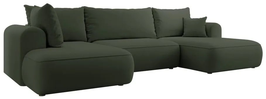 U alakú sarokkanapé Olivo U (B) (zöld + fekete). 1100252