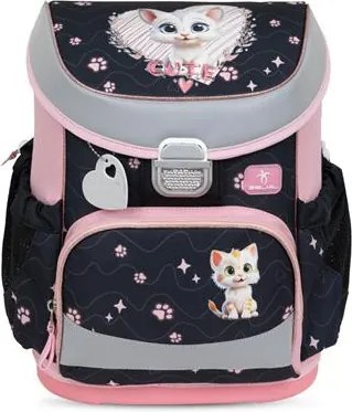 Iskolatáska, fémcsat, BELMIL Mini-Fit Cute Kitten, cica (BL40533AGPC24L)