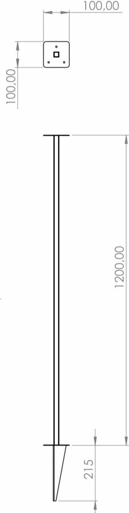 Corten CORGARDEN 1042 madáretető állvány 120 cm