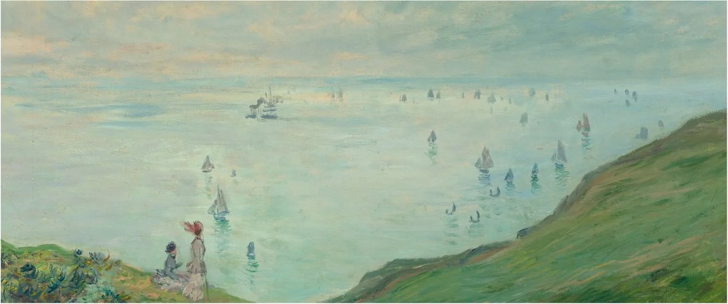 Kép - Henri Fantin-Latour, Cliffs at Pourville, reprodukciók (120x50 cm)