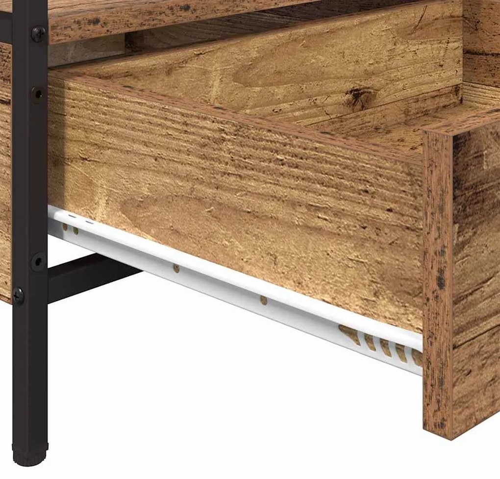 Dohányzóasztal with Drawer Régi fa 100 x 51 x 45 cm Faanyag