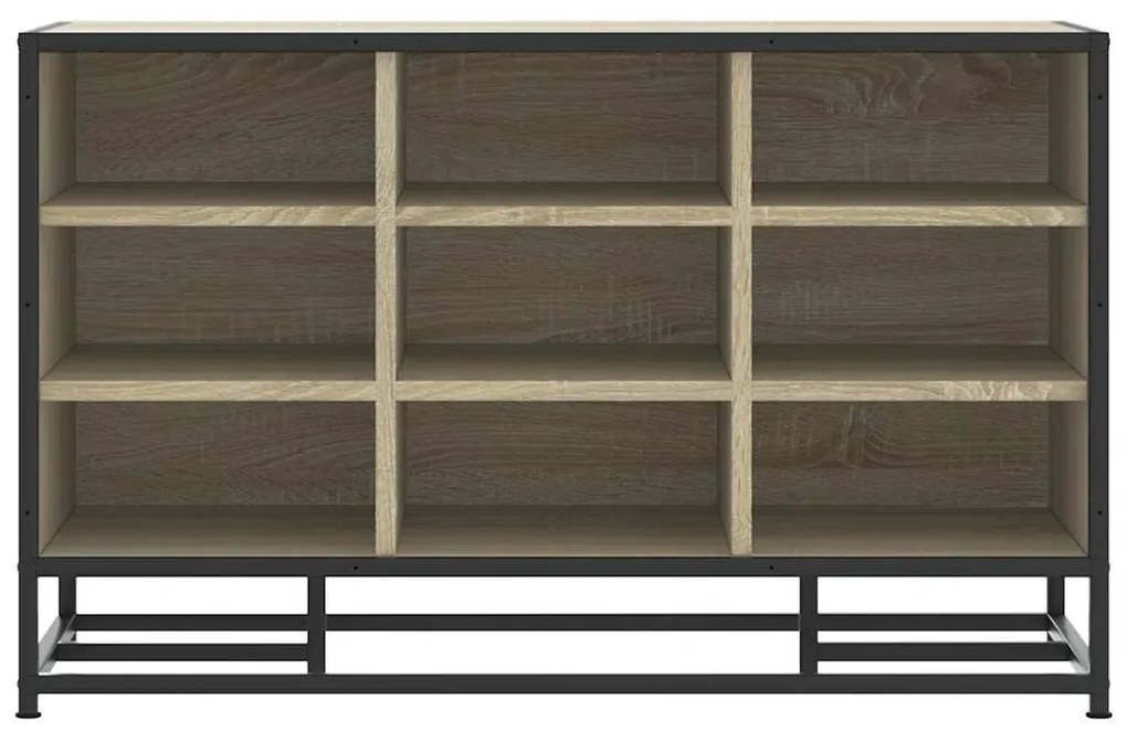 cipőpad Sonoma tölgy 84x40x53,5 cm Gépelt fa és fém