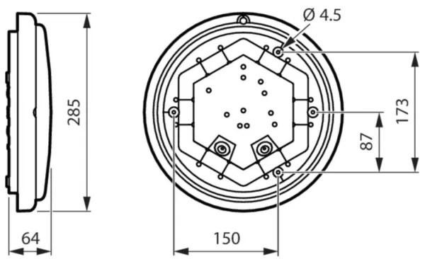 Philips - LED Fürdőszobai fali lámpa LEDINAIRE LED/11W/230V 3000K IP65