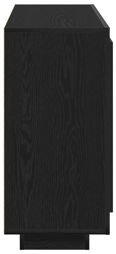 Fekete Tölgy oldalszekrény 92x35x75 cm Mérnök Fa
