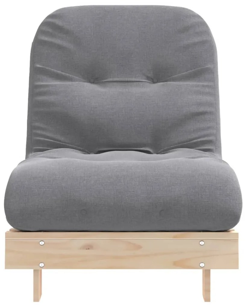 tömör fenyőfa futon kanapéágy matraccal 70 x 206 x 11 cm