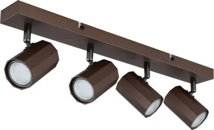 Globo 57919-4 Mennyezeti spotlámpa fém bronz színű matt, alumínium bronzszínű matt, HxSzxM: 530x60x145mm, 4x GU10 25W 230V izzók nélkül