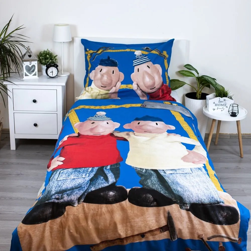 Egyszemélyes pamut gyerek ágyneműhuzat 140x200 cm Pat a Mat – Jerry Fabrics