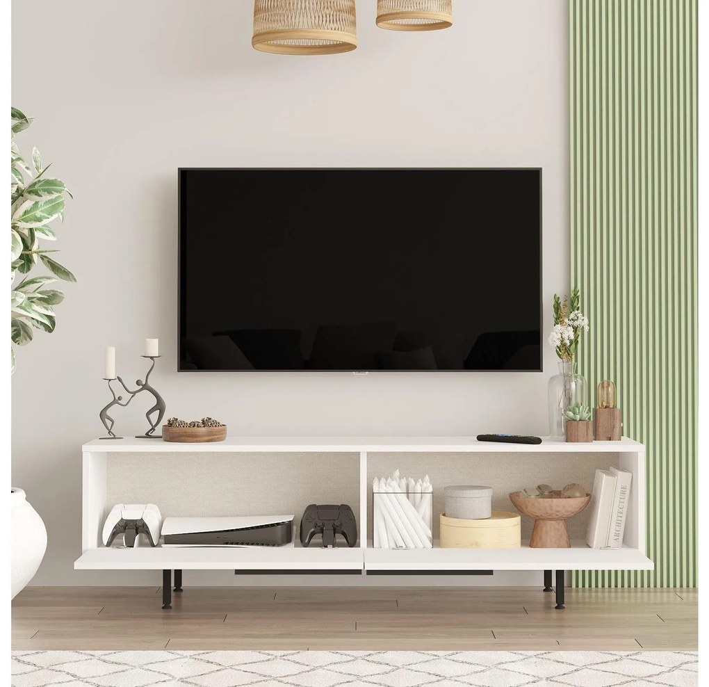 TV asztal/szekrény Nimelo 7 (fehér) . 1095479