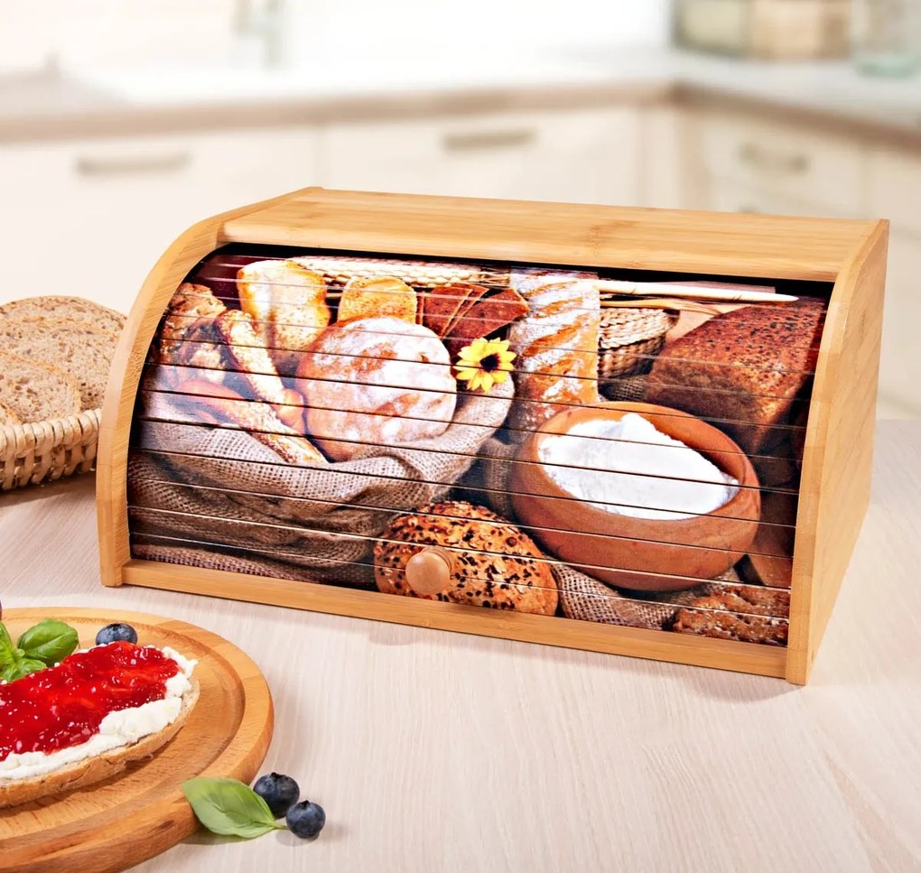 Dmh bambusz kenyértartó doboz