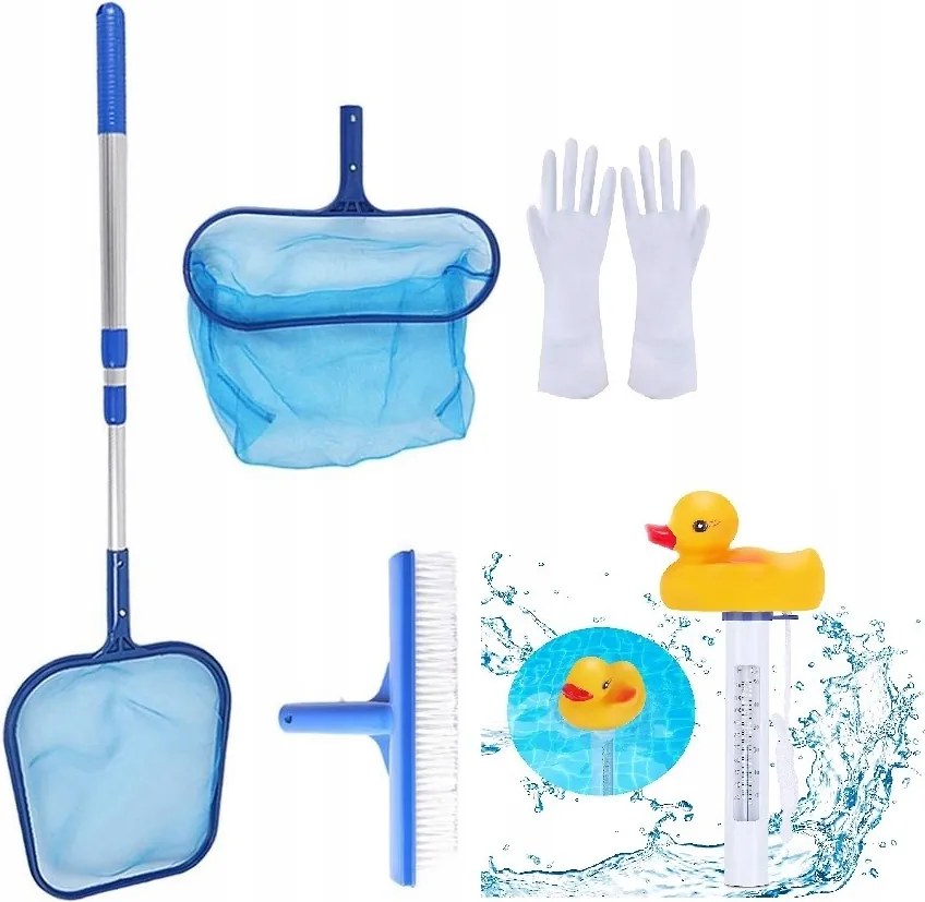 Medencetisztító szett, 5 az 1-ben