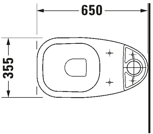 Duravit 21110900002 - Kombinált WC D-CODE, kerámia, fényes fehér