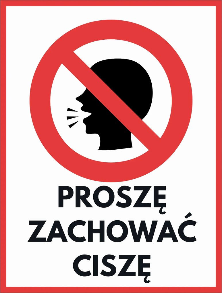 Fém poszter információk Kérjük Tartsa Meg A Csendet 30x40