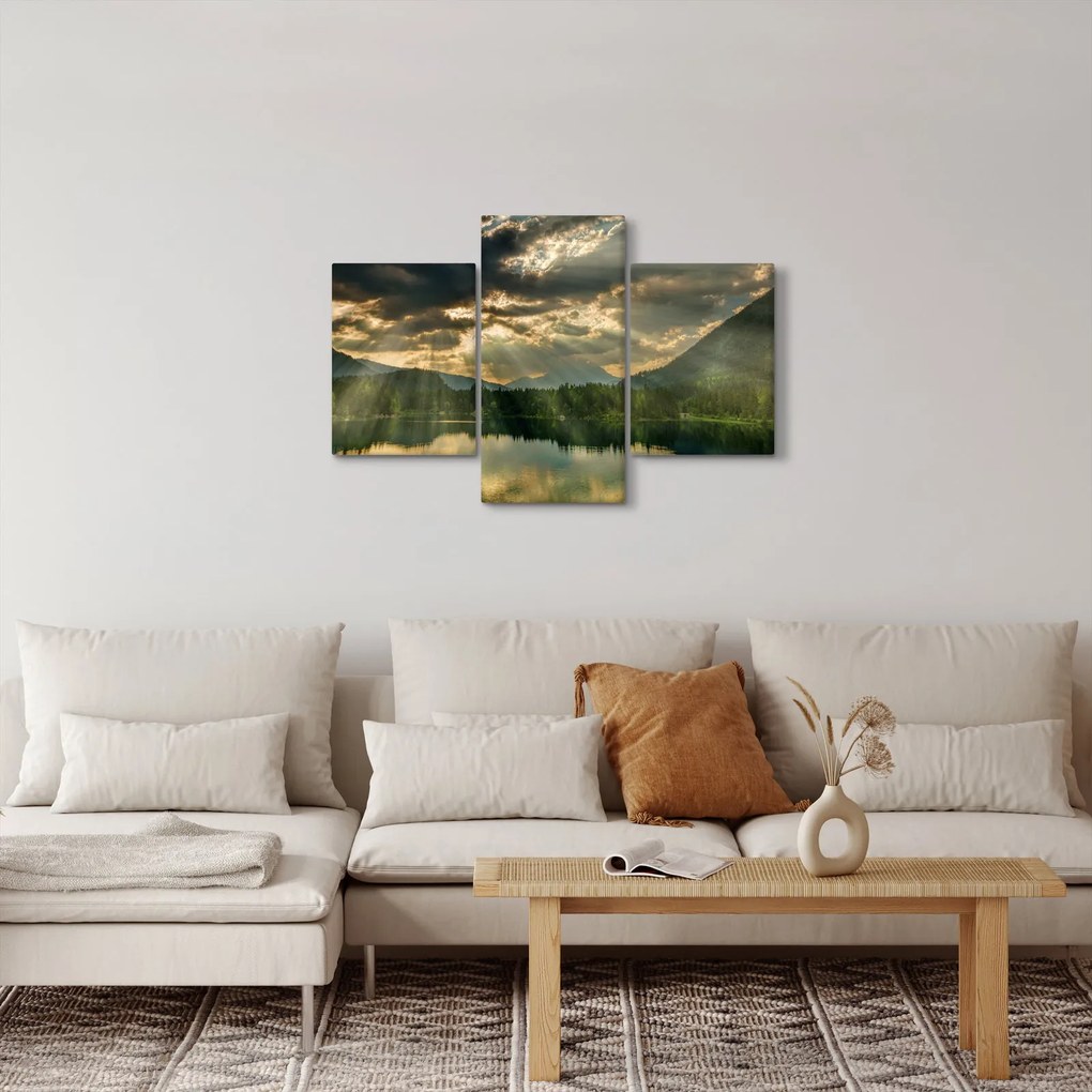 Tó a ragyogó nappal képe (90x60 cm)