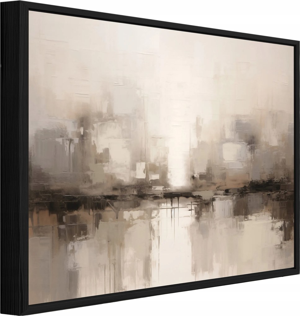 Vászonkép Fekete Keretben Absztrakt Boho Nappali Hálószoba 60x40