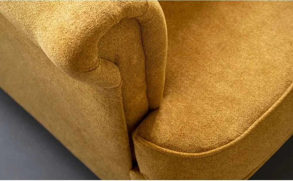 Sárga kanapé 150 cm Aros – ELTAP