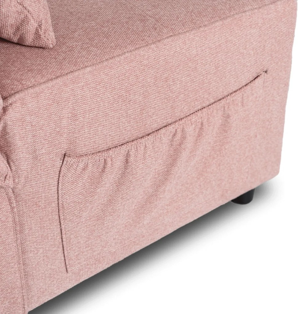 Dönthető, alvófunkciós fotel iberis 67 cm rózsaszín, fotel