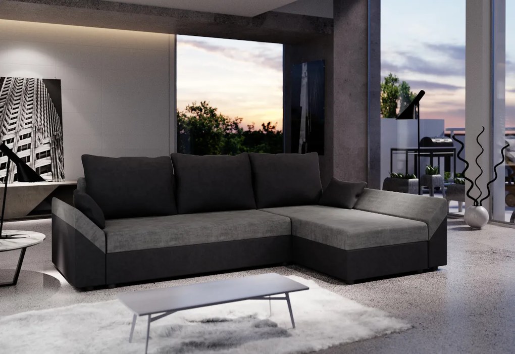 VIVIANA ágyázható sarok ülőgarnitúra 243x85x139, mikrofázis 27/31, jobb