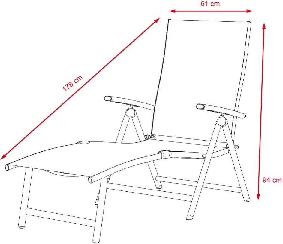 Avenberg SIESTA állítható relaxációs nyugágy