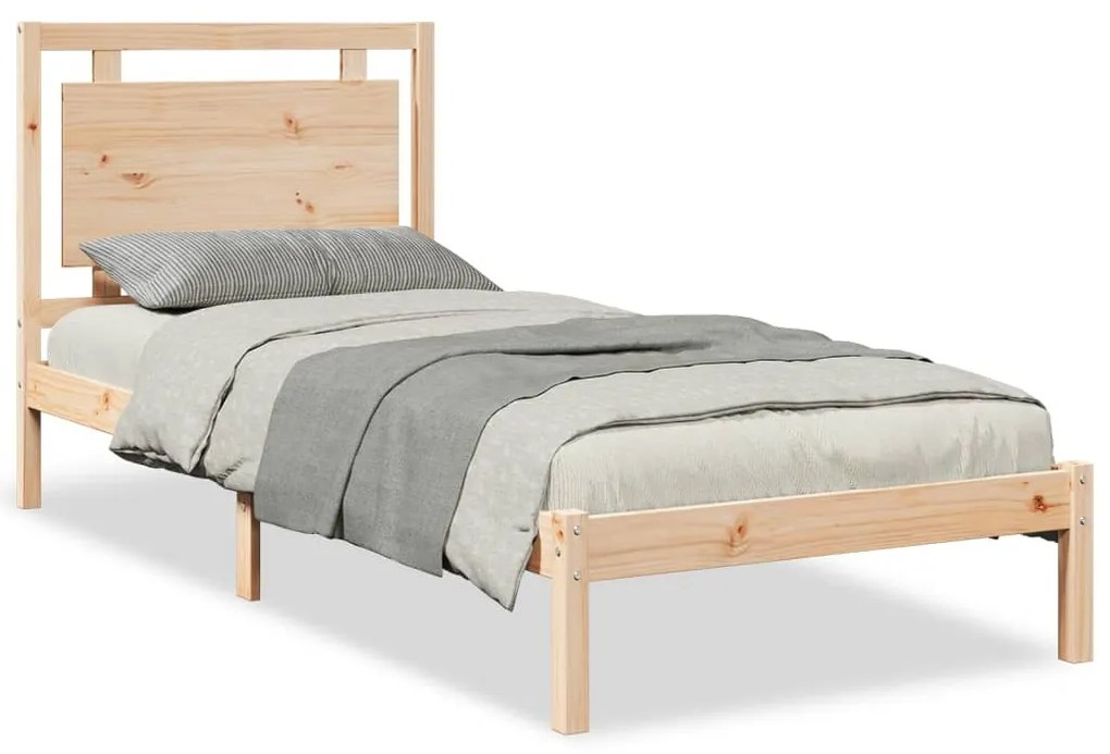 tömör fa extra hosszú ágykeret matrac nélkül 100 x 210 cm