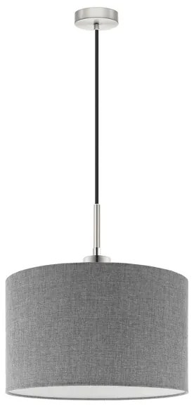 Eglo - LED TUNJA függeszték 1xE27/60W/230V szürke
