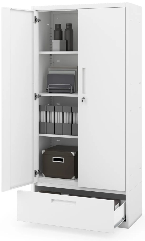 Megan Biały - szuflada pojedyncza 185 cm