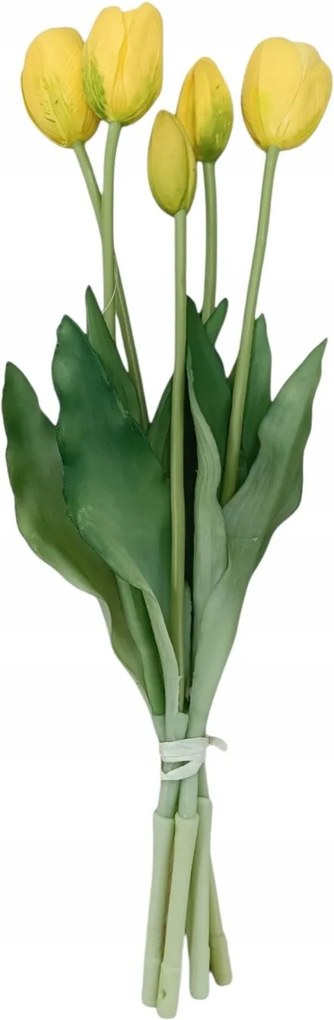 5 db sárga tulipán csokor 40 cm CX0560