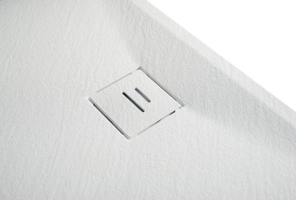 Erga Hyper, SMC zuhanytálca 140x90x2,6 cm + szifon, fehér matt, ERG-V06-SMC-9014S-WH