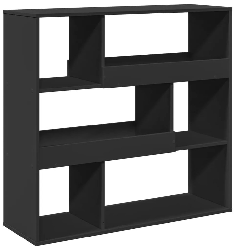fekete szerelt fa térelválasztó 100 x 33 x 94,5 cm
