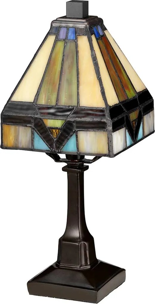 Elstead tiffany asztali lámpa victory & holmes antik bronz elsqz-holmes-tl