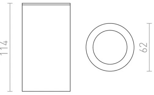 RED - Design Rendl - R12043 - Spotlámpa MOMA 1xGU10/35W/230V fehér