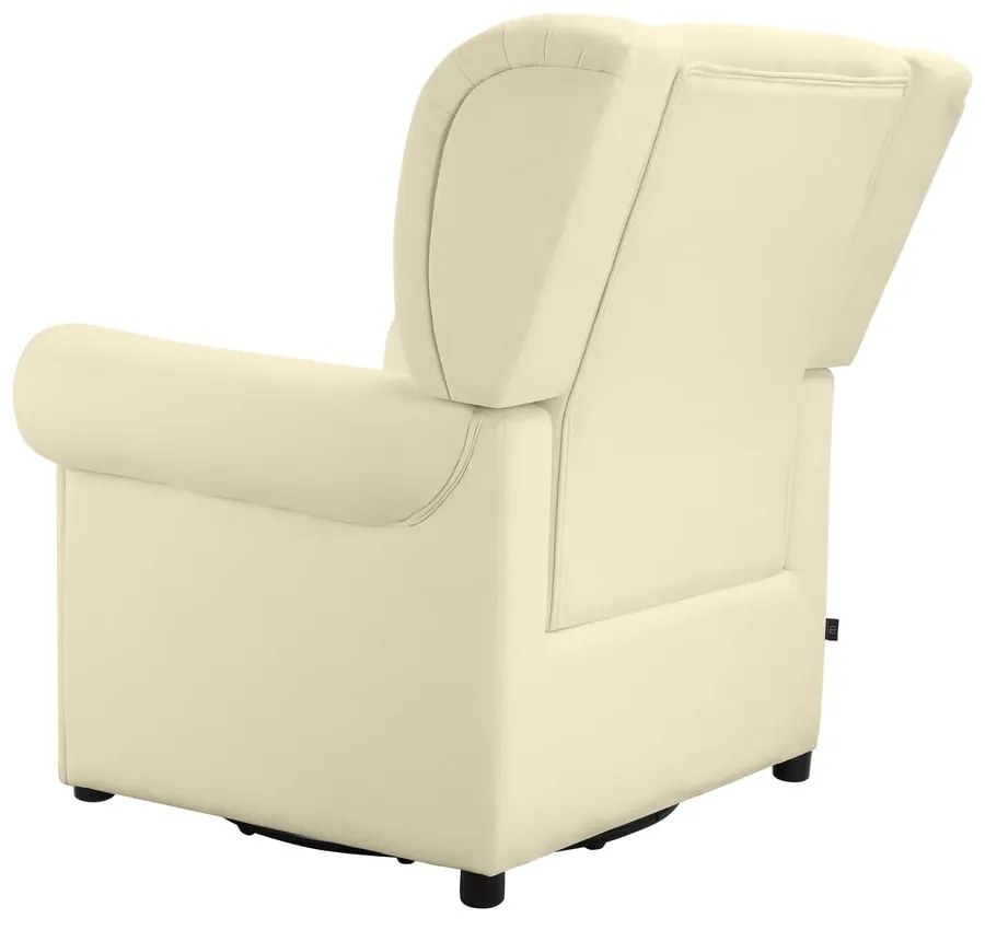 Fehér bársony chesterfield-hinta fotel Lillyse – Støraa