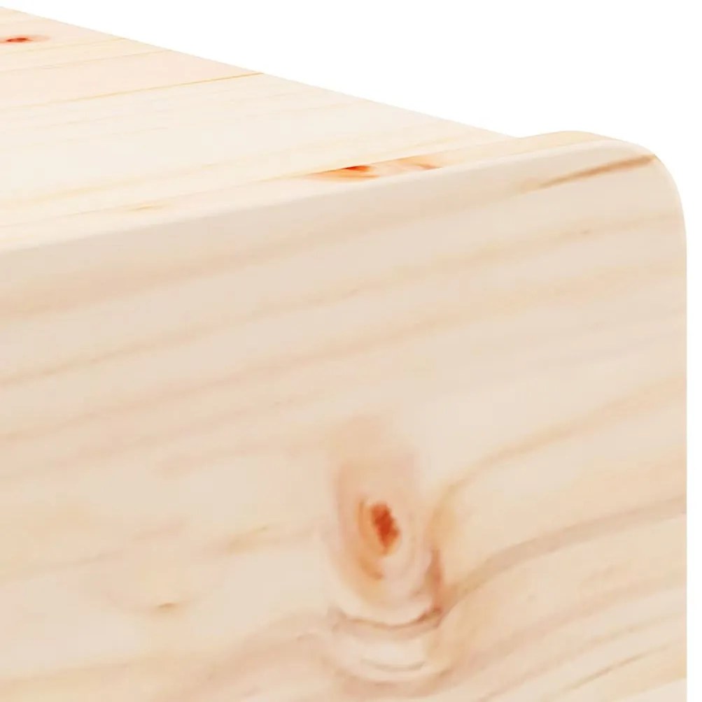 Éjjeli asztal 2 pcs Barna 44 x 32.5 x 40 cm Tömör fenyőfa