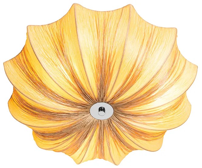 Design mennyezeti lámpa bézs 52 cm 3-lámpás - Plu