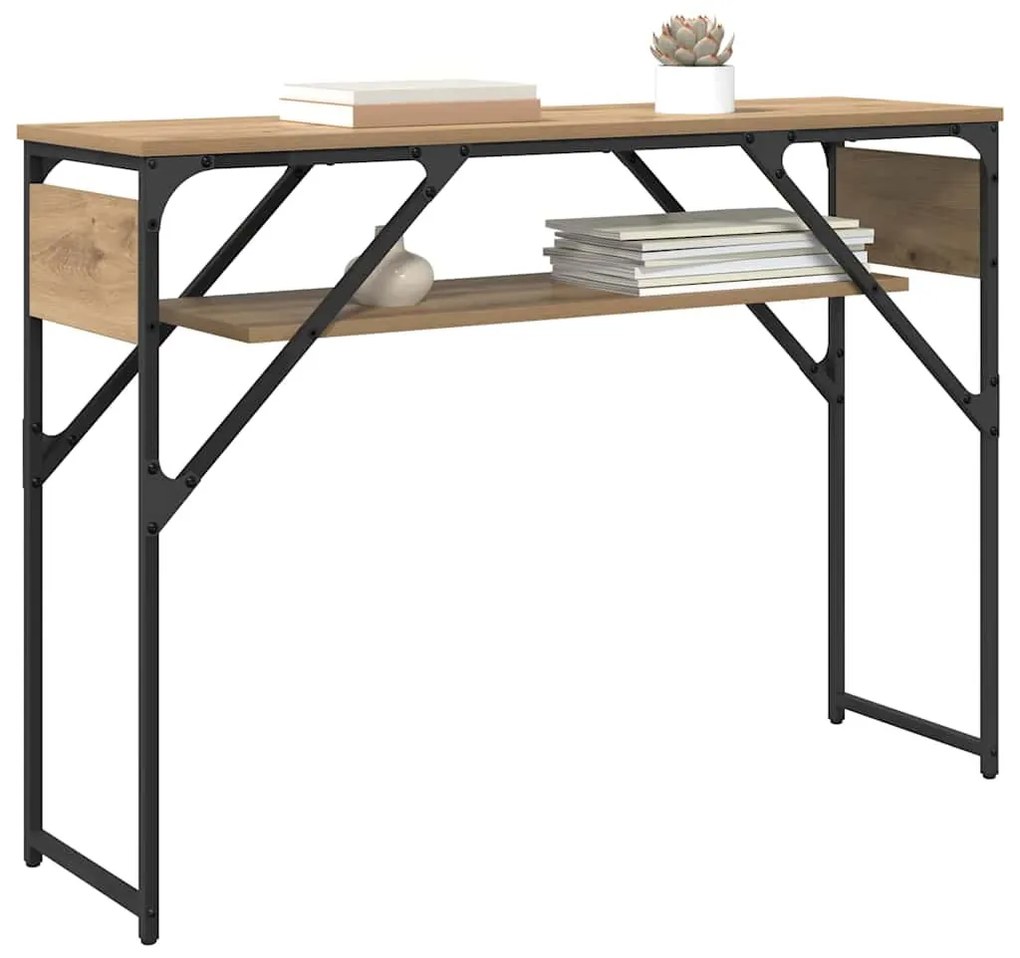 Konzolasztal Artisan tölgy 105x30x75cm Faanyag