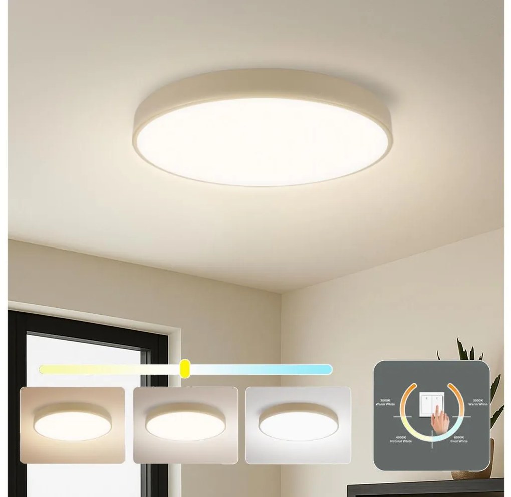 Brilagi Brilagi - POOL LED mennyezeti lámpa 60W/230V, állítható színhőmérséklet 3000/4500/6000 K, Ø 50 cm, bézs BG2229