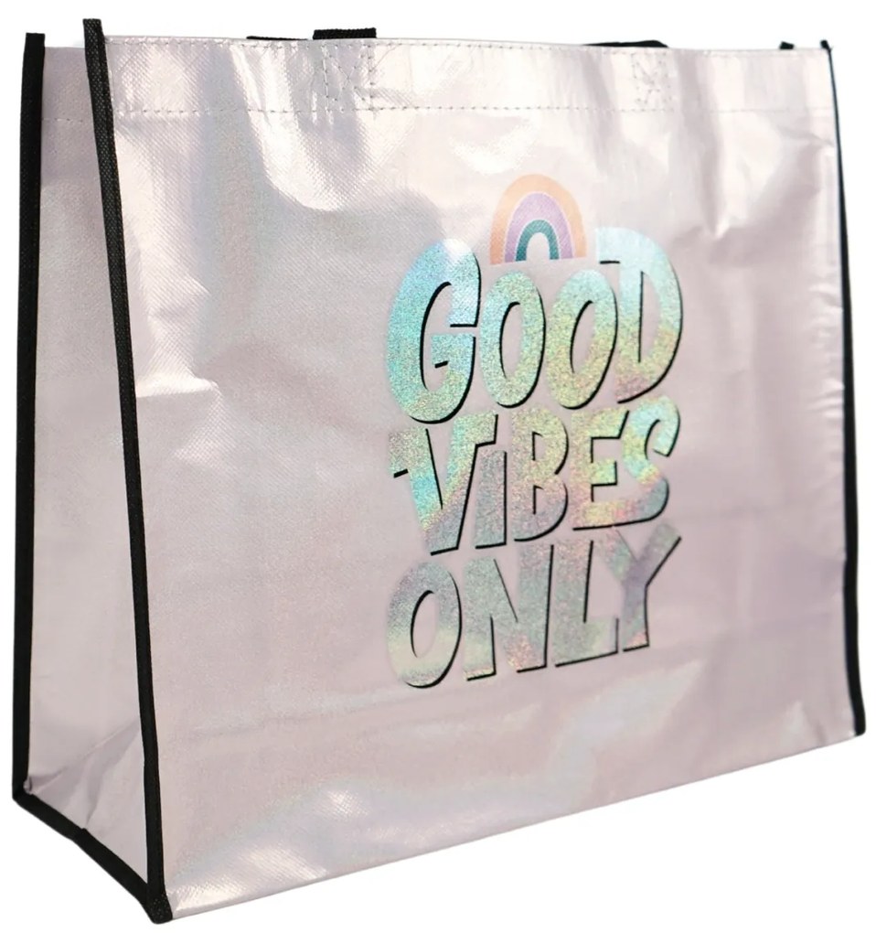 Bevásárlótáska SHOP & GO 37 cm - több változat Változat: Good Vibes Only