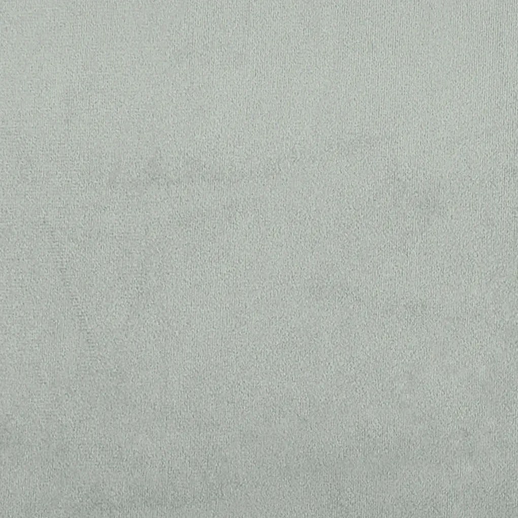 világosszürke bársonypad 110 x 74 x 84 cm